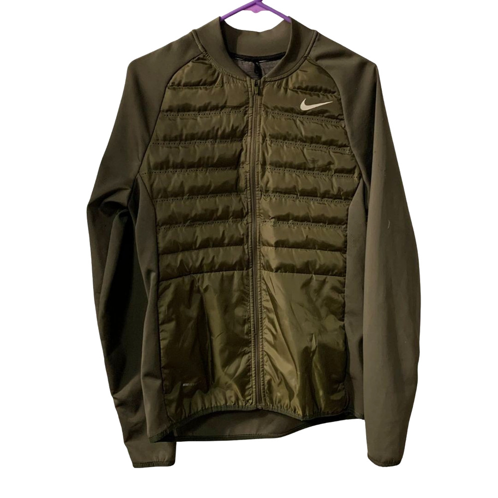 Nike Golf Men's Aeroloft HyperAdapt Jacket Size S Green Lightweight Warm 801889